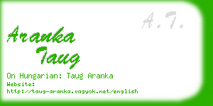 aranka taug business card